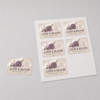 Glossy Rectangle Vinyl Stickers