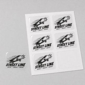 Transparent Rectangle Vinyl Stickers
