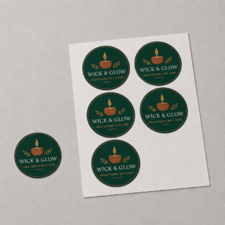 Matte Round Vinyl Stickers