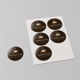 Glossy Round Vinyl Stickers