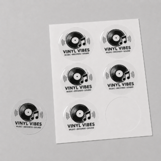 Transparent Round Vinyl Stickers