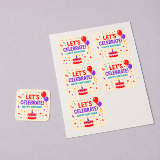 Matte Square Vinyl Stickers