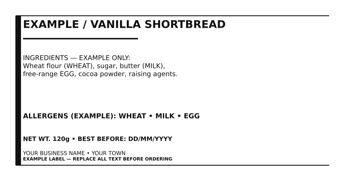 Minimal Clean Ingredient Label